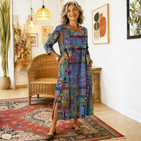 The Isla | Denim Patchwork Dress