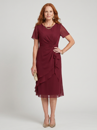 Eira | Elegant Twist Waist Midi Dress