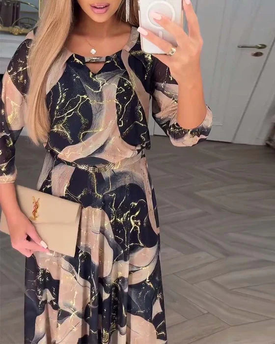 QUESSIRA | ELEGANT CHIFFON DRESS
