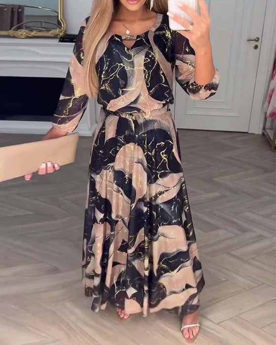 QUESSIRA | ELEGANT CHIFFON DRESS