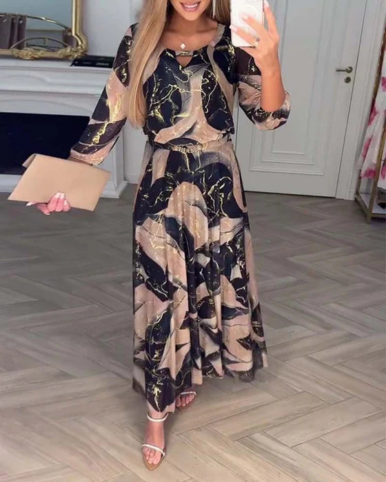 QUESSIRA | ELEGANT CHIFFON DRESS